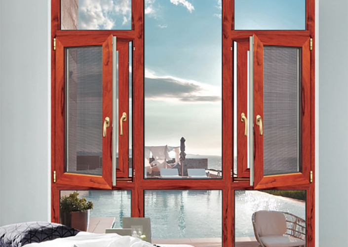 135断桥窗纱一体平开窗